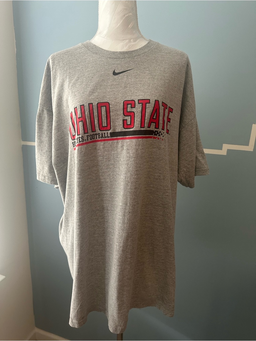 Nike Gray Ohio State Football Graphic Short Sleeve Tee